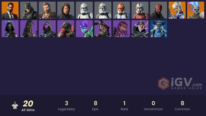 [PC/PSN/NINTENDO] 20 skins | JOHN WICK | Mizuki | 700 VB