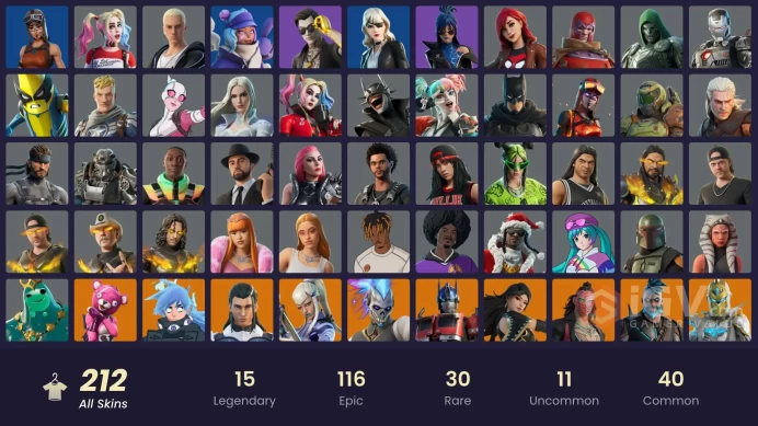 [PC/PSN/NINTENDO] 212 skins + 3850 VB | Blaze | Satoru Gojo | 92 Shops Item 