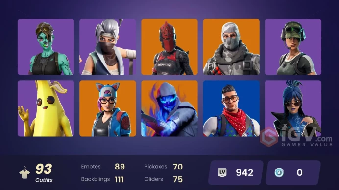 [PC/NINTENDO]   93 skins | Ghoul Trooper | Peely | Catalyst | Rust Bucket | Plunja | Prodigy | Trailblazer | Sub Commander | Havoc       DU375