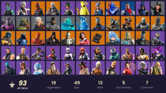 [PC/NINTENDO]   93 skins | Ghoul Trooper | Peely | Catalyst | Rust Bucket | Plunja | Prodigy | Trailblazer | Sub Commander | Havoc       DU375