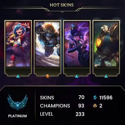 LA1 PLATINUM IV | 70 Skins | 93 Champions | Blood Moon Master Yi