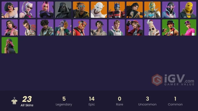 [PC/XBOX/NINTENDO] 23 skins | Ice Breaker | Optimus Prime | Spectra Knight | Malik (Solitary Defender) | Iconic Era | Snap | Darth Vader   LT137