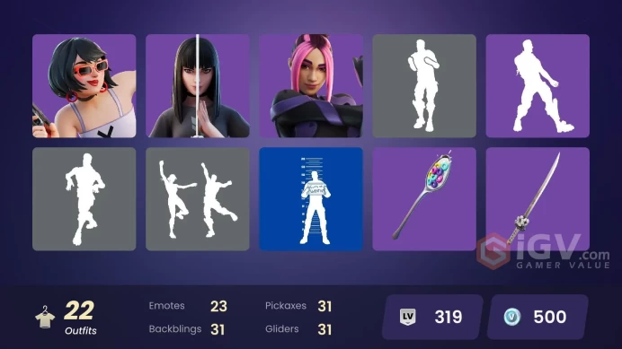  [PC/PSN/XBOX/NINTENDO]  22 skins | Torin (Sideways Warrior) | Renzo the Destroyer | Driftwalker | Snap | The Cube Queen | Polar Peely   LT140  