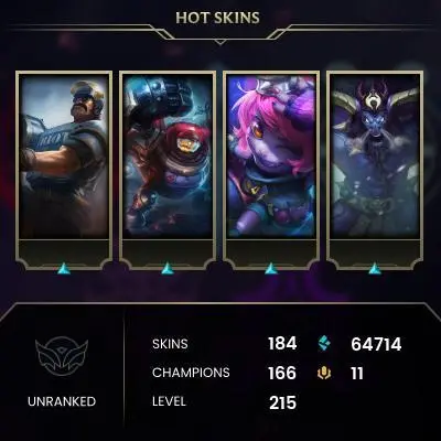 NA/184 SKIN/RISEN LEGEND LB/JUDGEMENT KAYLE/VICTORIUS ELISE/2012 RIVEN ICON/BARON NASHOR ICON/65K B.E/FULL ACCESS/VALORANT ACC WITH EGO KNIFE/