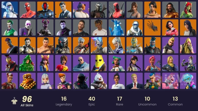 [PC] 96 skins | Lara Croft | Poison Ivy | The Joker | Harley Hitter | Mandalorian | Ice Breaker | Gold Midas | Rox (Stage 5) | 450 VB   ZAK51