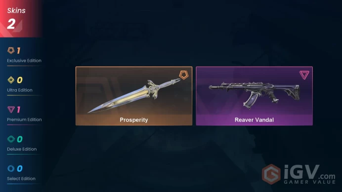 NA /■/ Knife Prosperity + Reaver Vandal /■/ Ranked ready /■/ FULL ACCESS /■/ INSTANT DELIVERY /■/ CC23