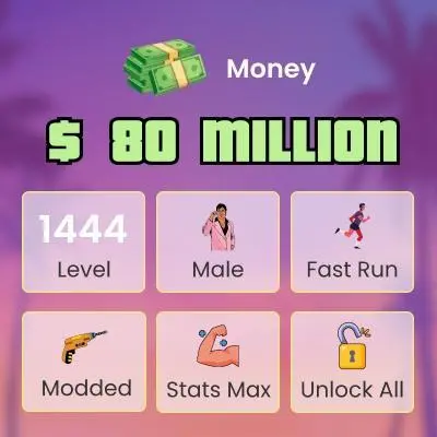 Steam Enhanced 2.1B Assets 300 Modded Cars 2.02B Casino Chips + 80M Cash 20 Modded Outfits Level 1444 Max Stats + All Unlocks