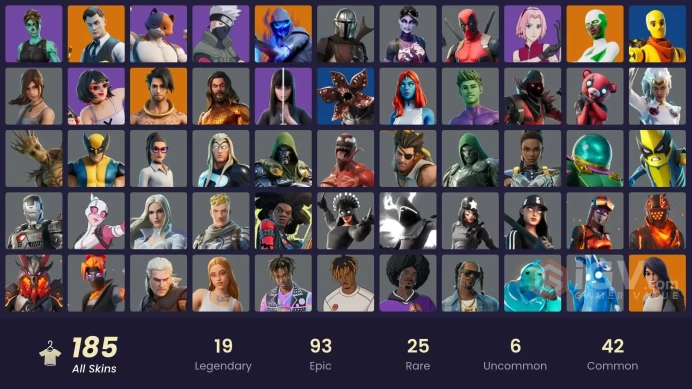 [PC/PSN] 185 skins | Gold Midas | Modena Icon(OG) | Eternal Knight | Backlash | Joey | Gear Specialist Maya | The Origin| Fusion | 1110 VB