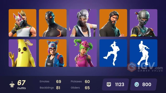 PC-PSN-XBOX 67 SKIN/Merry Mint AxE/The ReapeR/Omega/Elite Agent/Take The L/Mako/OG ACC/FULL ACCESS/
