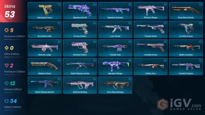 LATAM | 53 Skins | 3 KNIFE | 2 VANDAL | 2 PHANTOM | Ranked Ready | you can change email | HandMade