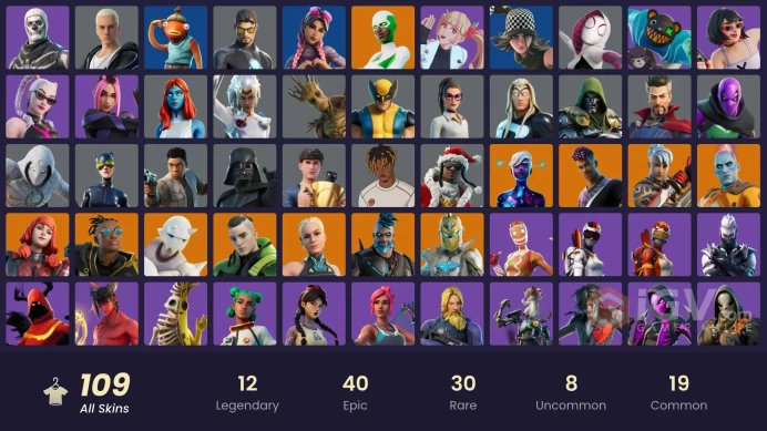 [PC] 109 Skins | Fixer | Fishstick | Reckoning | Shooting Starstaff | Perfect Point | Snowtooth | Verve | Square Up |