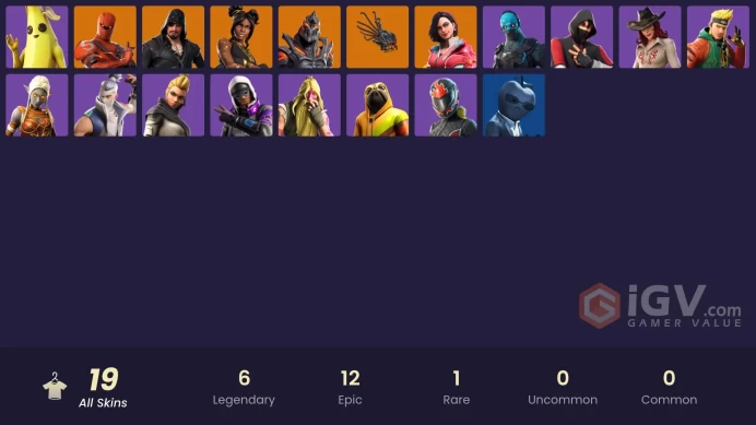 [PC/XBOX] 19 Skins | Ikonik | Apple of Discord | Glitter | Gorn | Freebooter | Roxy | Sobaken | Kenji | Donna Drive | Gorgon | 100 VB