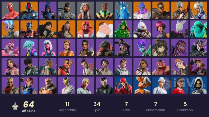 [PC/PSN/XBOX] 64 Skins | Shooting Starstaff | Nanner Ringer | Verve | Astroworld Cyclone | Highwire | Vengeance Jones | Ahsoka Tano |