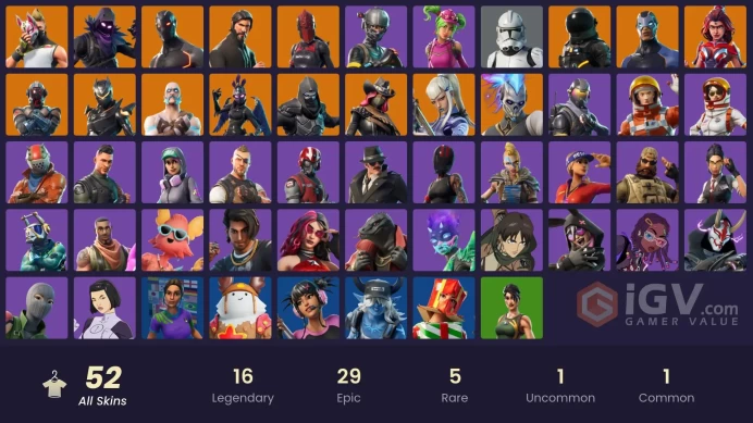 [PC/XBOX] 52 Skins | Take The L | The Reaper | Elite Agent | Omega | Drift | Rogue Agent | Wingman | Rust Bucket | Catalyst 