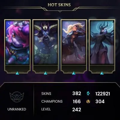 INSTANT DELIVERY 24/7 [ 382 SKINS EUW | Prestige Morg|KaiSa|Senna]with EMAIL ACCESS |14Y Old OG ACC | Warranty | Buy Now , Play Safe ! VD74