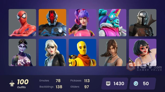 [PC/PSN/XBOX] 100 Skins | Laugh It Up | Dutch | Rust | Geralt of Rivia | The Burning Wolf | Evie | Massai | Underworld Desdemona |