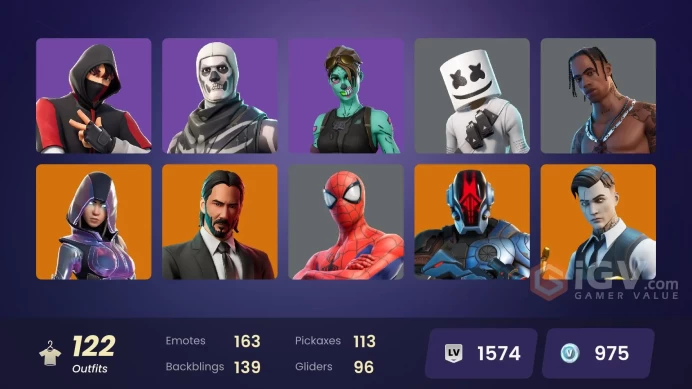 【FULL ACCESS】122 SKINS ⮞ IKONIK ⮞ TRAVIS SCOTT ⮞ GLOW ⮞ Astro Jack ⮞ Gold Midas ⮞ Gold Meowscles ⮞ Gold Brutus ⮞ Sofia ⮞ 625 VB