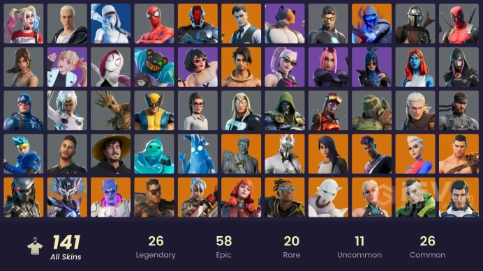 [PC:PSN] 10 VB) 141 SKINS / ROGUE SPIDER KNIGHT / GOLD BRUTUS / GOLD MEOWSCLES / GOLD MIDAS