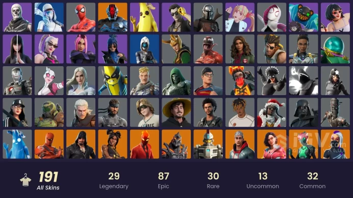 [PC/XBOX] Full 190 skins | Championship Aura | Joey | The Ageless | Ronin | Rox | Kymera | Optimus Prime | Luxe | Paradigm (Reality-659) 450 VB