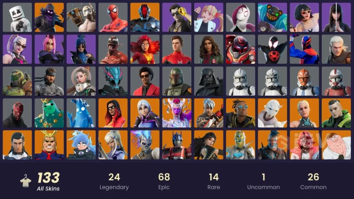 [PC/XBOX/PSN] Full 133 skins | Psycho Bandit | Rogue Agent | Raven | Nezumi | Joltara | Zeus | Omegarok | Hades | Torin | The Ageless | Mizuki
