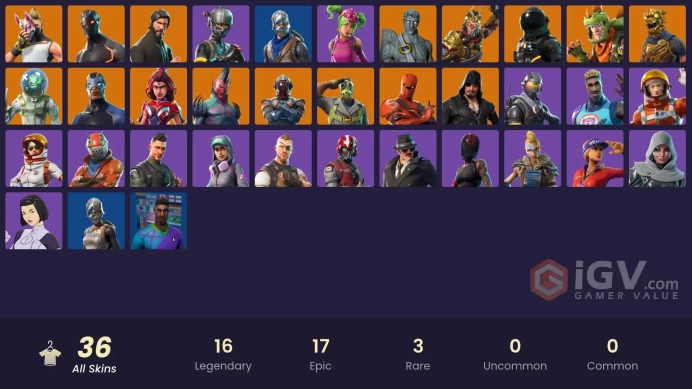 [PC/PSN/XBOX] FA 35 skins | The Reaper | Blue Squire | Royale Knight | Elite Agent | Take The L | Rogue Agent | Leviathan | Sky Stalker | 150 VB