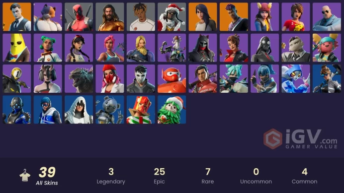 [PC/XBOX]  39 skins | Jules | Point Patroller | Trilogy | Fade | Midas | Gear Specialist Maya | Deadpool Unmasked |  1000 VB   ZAK506