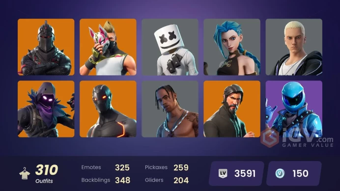 [PC] FA 311 skins | Black Knight | Honor Guard | Travis Scott | Psycho Bandit | Chun_Li | OG STW | Blackheart | Floss Take The L The reaper