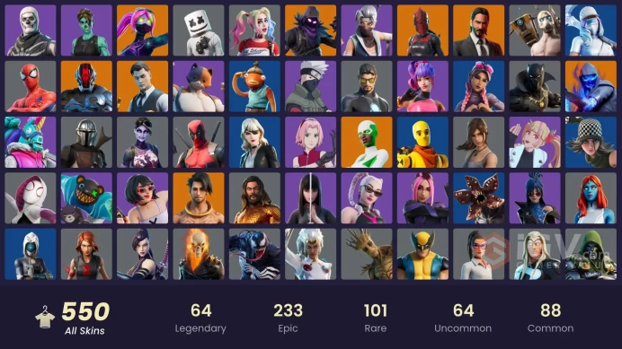 [PC/PSN/XBOX] 550 skins | Gold Midas | Fishstick (World Cup) | Modena Icon | Dummy Supreme | Major Glory | Fixer | Psycho Bandit | 700 VB