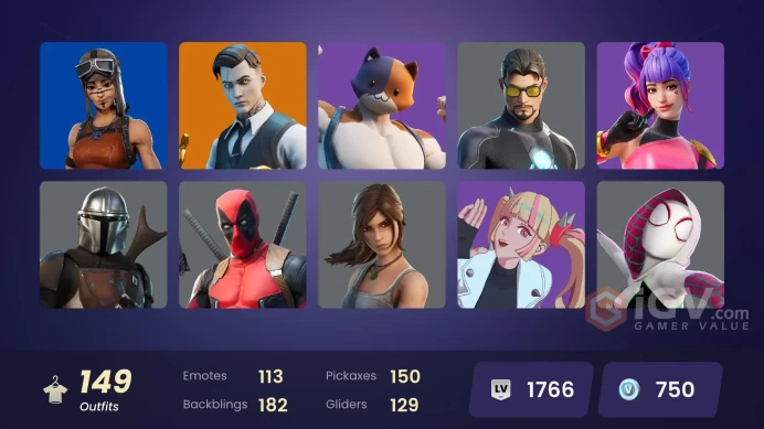 [PC/PSN/XBOX] 149 skins | Renegade Raider | Subzero Cryptic | Recon Champion | Championship Aura | Eddie Brock | Lina Scorch