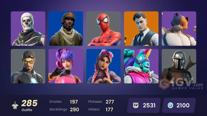 [PC/PSN/XBOX] 283 skins | Leviathan Axe | Aerial Assault Trooper | Victor Elite | Midas | Gear Specialist Maya | Valeria | Omegarok | 1100 VB