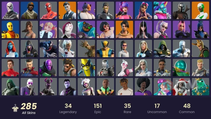 [PC/PSN/XBOX] 283 skins | Leviathan Axe | Aerial Assault Trooper | Victor Elite | Midas | Gear Specialist Maya | Valeria | Omegarok | 1100 VB