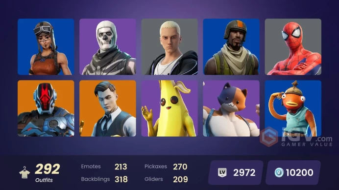 [PC/XBOX/PSN] FA 291 skins | OG STW | Renegade Raider | Aerial Assault Trooper | Gold Meowscles | Gold Brutus | Gold Midas 8650 VB