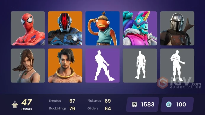 (PC/PSN/XBOX) 100 VB) 47 SKINS / SPIRE ASSASSIN / ETERNAL KNIGHT / FADE / PREDATOR / THE FOUNDATION / VI / RONIN / ALLI / MENACE / RAZ /
