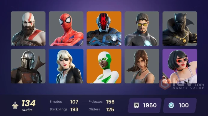 [PC/PSN/XBOX] 134 skins | Leviathan Axe | Kratos | Eddie Brock | Valeria | Zeus | Snap | Raz | The Cube Queen | Menace | Backlash