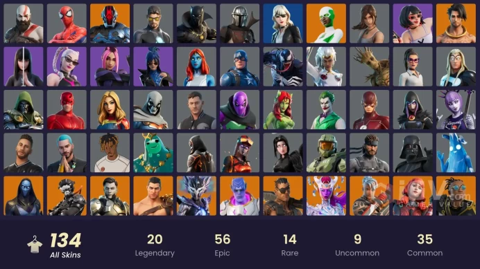 [PC/PSN/XBOX] 134 skins | Leviathan Axe | Kratos | Eddie Brock | Valeria | Zeus | Snap | Raz | The Cube Queen | Menace | Backlash
