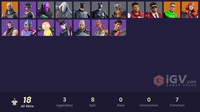 {PC/PSN/XBOX} 18 SKINS: TRAILBLAZER / HAVOC / SUB COMMANDER / THE IMAGINED / HUNTER / PROWLER / MOON KNIGHT / MAHOMES SAUCY STYLE