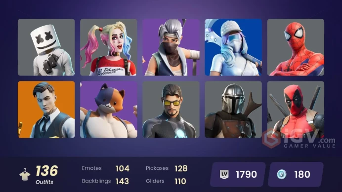 [PC/PSN/XBOX] 136 skins | Leviathan Axe | Gold Brutus | Gold Midas | Gear Specialist Maya | Valeria | Omegarok | Raz | Spectra Knight | Menace