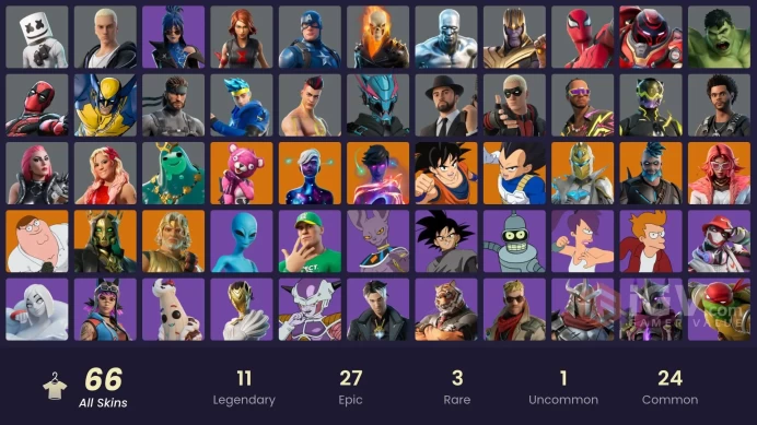 {PC/PSN/XBOX} 1300 VB} 66 SKINS: HADES / SPECTRA KNIGHT / CUDDLE TEAM LEADER / ZEUS / OMEGAROK / GALAXY SCOUT / GALAXY GRAPPLER / VEGETA