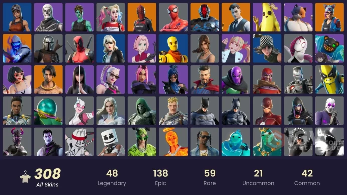 [PC/PSN/XBOX] 308 skins | Leviathan Axe | OG STW | Raider's Revenge | Gold Meowscles | Gold Brutus | Gold TNTina | Gold Midas | 2815 VB