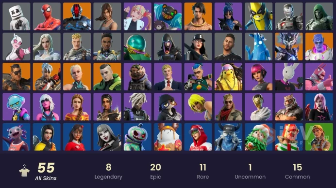  [PC/PSN/NINTENDO]   55 skins | Aura | Lara Croft | Paradigm (Aurelian) | Ronin (Cape) | The Foundation (Helmet Off) |250 VB    ZAK515      