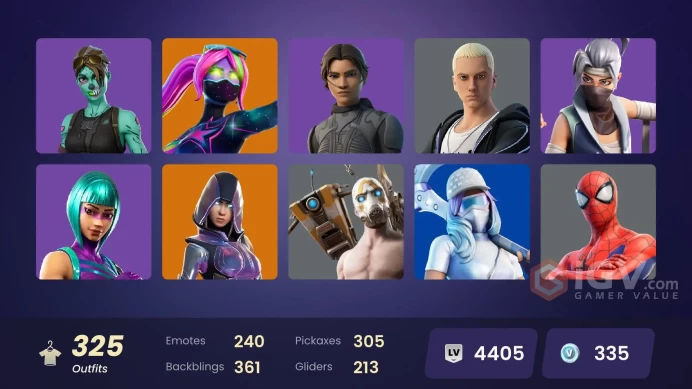 [PC/XBOX/PSN] 325 skins | Wonder | Psycho Bandit | Glow | Merry Mint Axe | OG STW | Gold Midas | Gold Brutus | FNCS 3:1 Champion Recon Champion