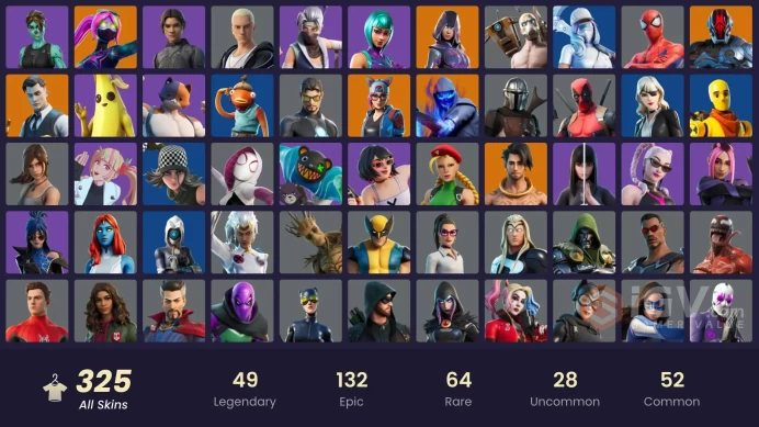 [PC/XBOX/PSN] 325 skins | Wonder | Psycho Bandit | Glow | Merry Mint Axe | OG STW | Gold Midas | Gold Brutus | FNCS 3:1 Champion Recon Champion