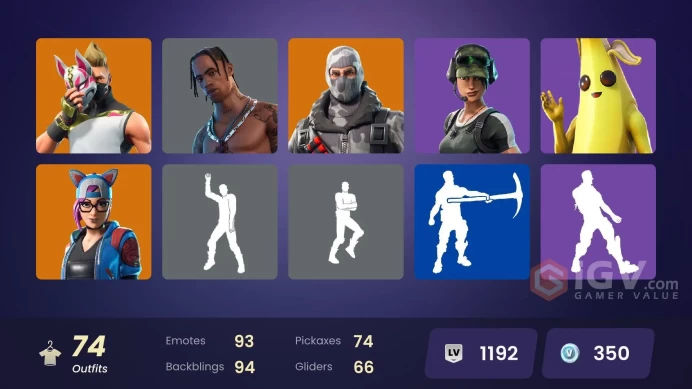 [PC/XBOX] 74 skins | Travis Scott | Trailblazer | Havoc | Sub Commander | Luxe | Zenith | Omen | Ruin | Rox | Drift | Blackheart | Lynx | 250 VB