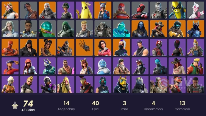[PC/XBOX] 74 skins | Travis Scott | Trailblazer | Havoc | Sub Commander | Luxe | Zenith | Omen | Ruin | Rox | Drift | Blackheart | Lynx | 250 VB