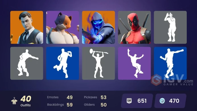  [PC/PSN/NINTENDO]  40 skins | Dark Skully | Jules | Jabba Switchway | Get Griddy | Eren Jaeger | Spectra Knight | 470 VB   ZAK517