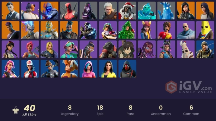  [PC/PSN/NINTENDO]  40 skins | Dark Skully | Jules | Jabba Switchway | Get Griddy | Eren Jaeger | Spectra Knight | 470 VB   ZAK517