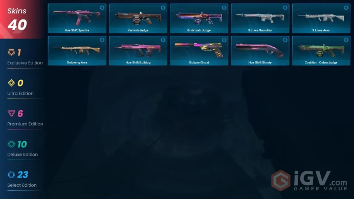 EU | 40 Skins | Ruyi Staff | Reaver Ghost | Valiant Hero Operator | Valiant Hero Vandal | Valiant Hero Ghost | Reaver Phantom | Valiant Hero Are