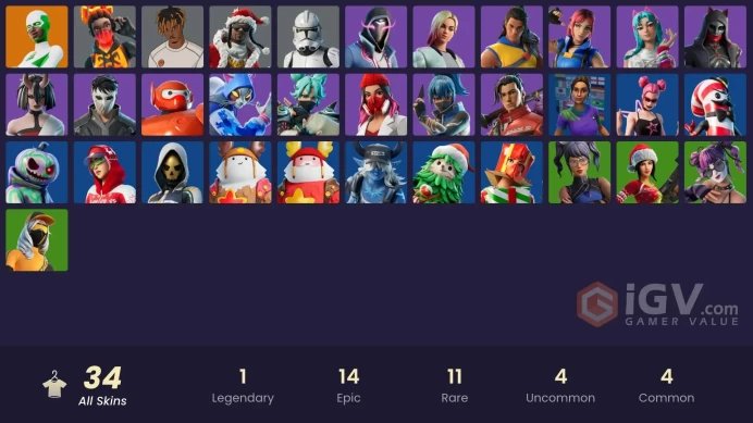  [PC/PSN/XBOX/NINTENDO]  34 skins | Xander | Explorer Emilie | Katalina | Backlash | Clone Trooper | Tectonic Komplex | 300 VB    ZAK602  
