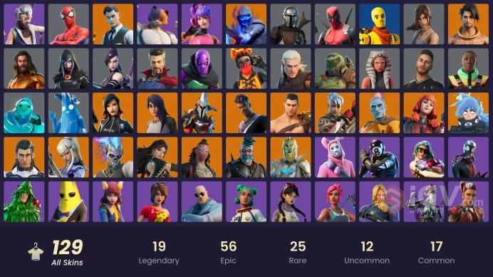 [PC/PSN/XBOX] 129 skins | Gold Brutus | Gold Midas | Ronin (Cape) | The Ageless Champion | Ascension Nezumi | 800 VB J0404