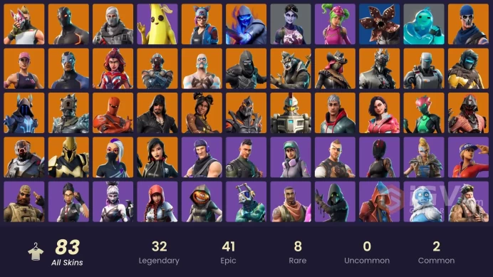 PSN/PC/XBOX  83 skins | OG STW | Mako(OG) | Sub Commander | Havoc | Dire | Enforcer | Drift | Carbide  | 37 MAXED SKIN  | 2790 VB